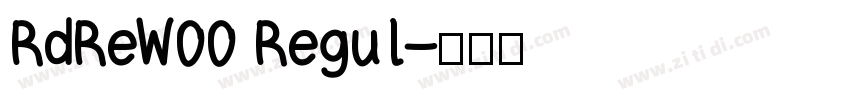 RdReW00 Regul字体转换